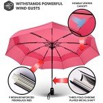Windproof Travel Umbrella - Auto Open Close, Compact