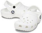 White Crocs Classic Clog for Big Kids, Size 6