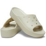 Crocs Women's Classic Platform Slide Sandals - Bone