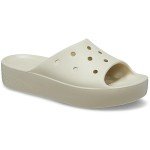 Crocs Women's Classic Platform Slide Sandals - Bone