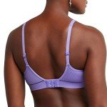 Hanes Women's Wireless Seamless Rib Bralette - Lavender