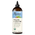 Sky Organics 100% Pure Organic Castor Oil 16 oz