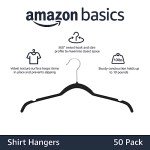50-Pack of Black Velvet Non-Slip Hangers