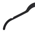 50-Pack of Black Velvet Non-Slip Hangers