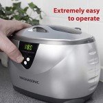 Ultrasonic Jewelry Cleaner with Digital Timer and Steel Tank