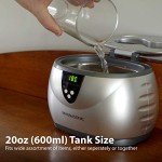 Ultrasonic Jewelry Cleaner with Digital Timer and Steel Tank