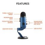 Blue Yeti USB Microphone for Gaming and Streaming