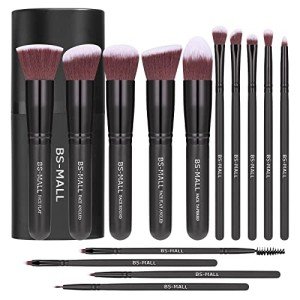 14-Piece Rose Gold Makeup Brush Set with Case
