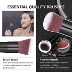 14-Piece Rose Gold Makeup Brush Set with Case
