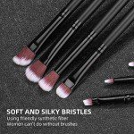14-Piece Rose Gold Makeup Brush Set with Case