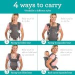 Infantino Flip Advanced 4-in-1 Baby Carrier - Floral Navy