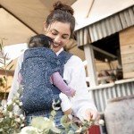 Infantino Flip Advanced 4-in-1 Baby Carrier - Floral Navy