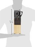 14-Piece Stainless Steel Knife Set with Block