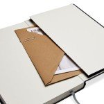 Amazon Basics Classic Black Hardcover Notebook, 240 Pages