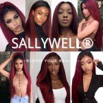 Burgundy 13x4 Straight Lace Front Wig
