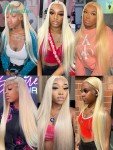 Honey Blonde Lace Front Human Hair Wigs
