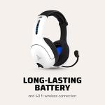 Wireless Stereo Headset with Noise Cancelling - White
