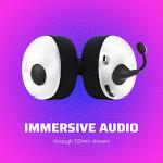 Wireless Stereo Headset with Noise Cancelling - White