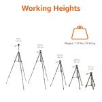 Amazon Basics 50-inch Portable Tripod Stand for Travel
