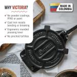 Victoria 8-Inch Cast Iron Tortilla Press