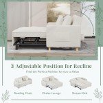 YODOLLA 3-in-1 Convertible Sofa Bed for Living Room