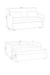 Silver Grey Seconique Chelsea Sofa Bed