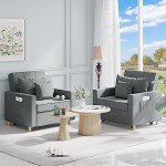 Esright 3-in-1 Convertible Sleeper Chair Bed
