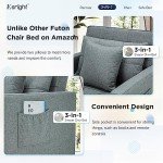 Esright 3-in-1 Convertible Sleeper Chair Bed