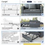 Esright 3-in-1 Convertible Sleeper Chair Bed