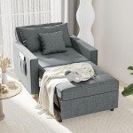 Esright 3-in-1 Convertible Sleeper Chair Bed