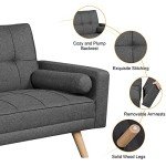 Dark Grey 3-Seater Click Clack Sofa Bed
