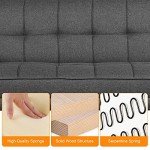 Dark Grey 3-Seater Click Clack Sofa Bed