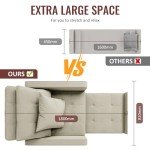 ZANOFIRA 3-in-1 Convertible Sofa Bed Chair