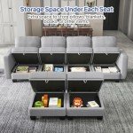 Modular 3-Seater Sofa Bed with Storage