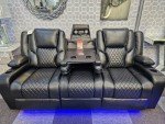 Orlando Electric Recliner Sofa with Cupholders