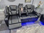 Orlando Electric Recliner Sofa with Cupholders