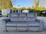 Berlin Electric Recliner Sofa with USB and LED - Grey
