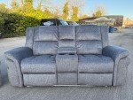 Berlin Electric Recliner Sofa with USB and LED - Grey