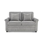 Bravich Fold-Out Grey Corduroy Sofa Bed