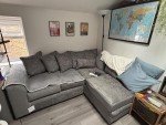 Dylan Chenille Fabric 4-Seater Corner Sofa