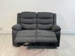 Sorrento Grey Fabric 2-Seater Recliner Sofa