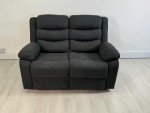 Sorrento Grey Fabric 2-Seater Recliner Sofa