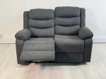 Sorrento Grey Fabric 2-Seater Recliner Sofa