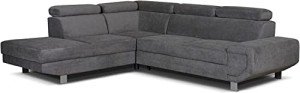 Artic Grey Corner Sofa Bed with Storage