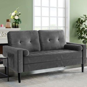 Aotumm Ciort Mid-Century 2-Seater Loveseat Sofa