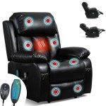 Blisswood Electric Massage Leather Recliner Armchair