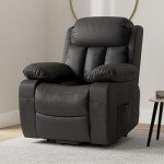 Blisswood Electric Massage Leather Recliner Armchair