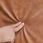 Yaheetech Brown PU Leather Accent Tub Chair