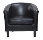 Faux Leather Tub Chair for Dining & Living Rooms