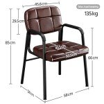 Yaheetech Ergonomic Leather Dining Chairs - Set of 2